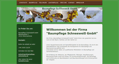 Desktop Screenshot of baumpflege-schneeweiss.de