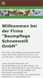 Mobile Screenshot of baumpflege-schneeweiss.de
