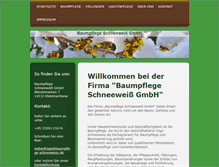 Tablet Screenshot of baumpflege-schneeweiss.de